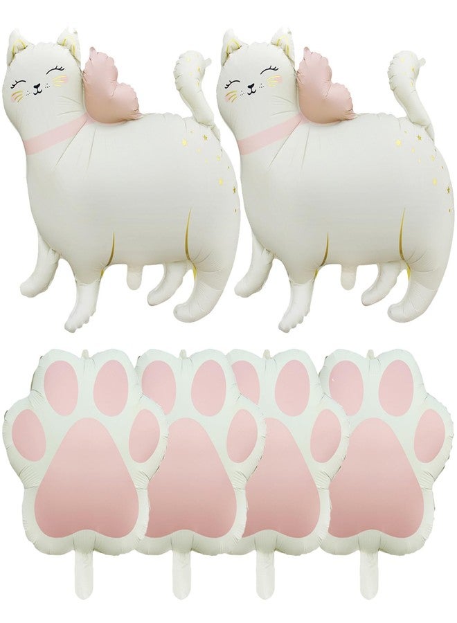 MOHYS Cat Balloons Kitty Paw Balloons for Cat Theme Birthday Party Decorations Supplies Baby Shower Decor - Image 1